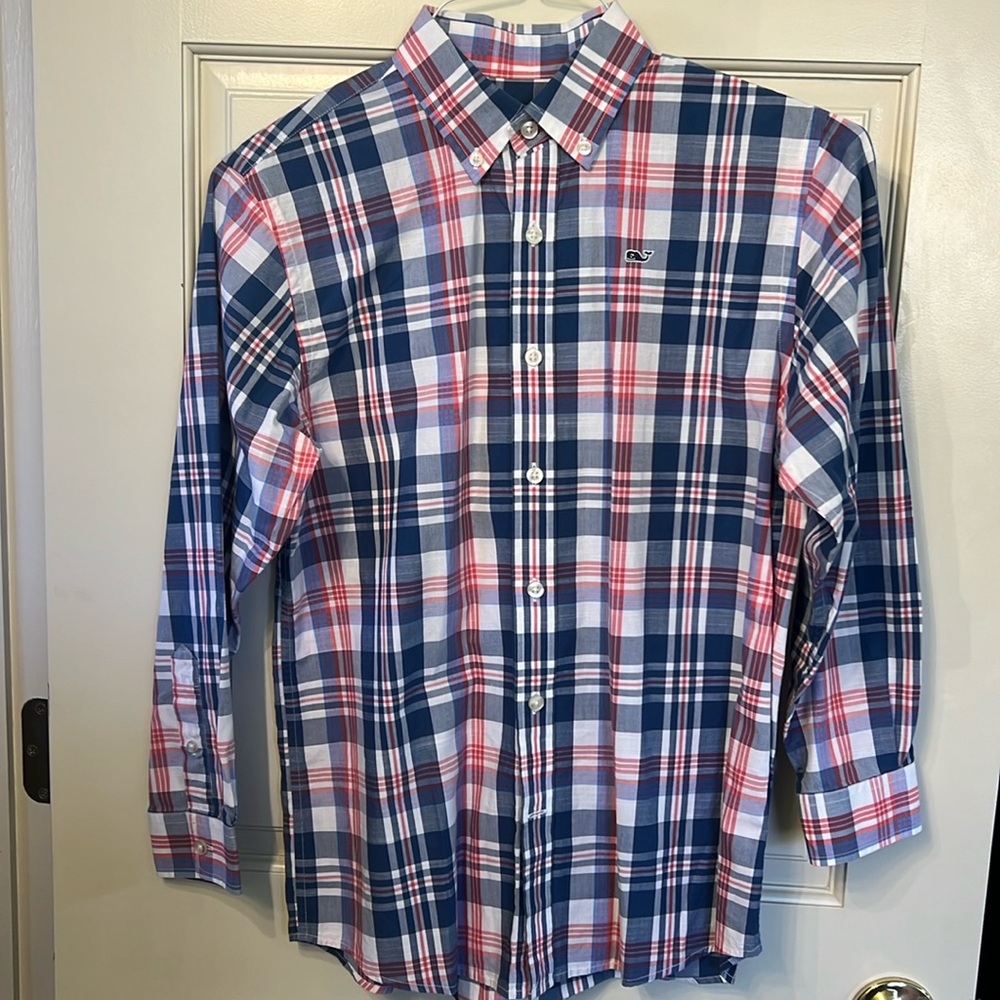 Vineyard Vines boys button down long sleeve shirt